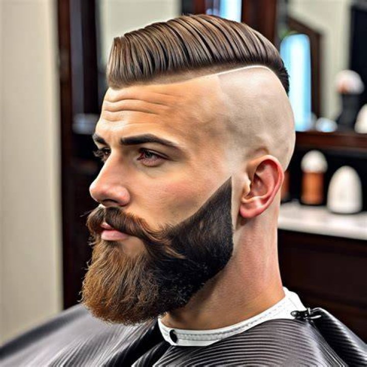 bald fade with beard bald fade with beard