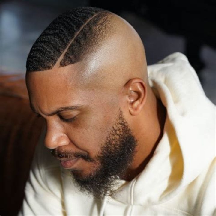 bald fade with part bald fade with part