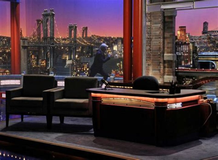 David Letterman on stage David Letterman on stage
