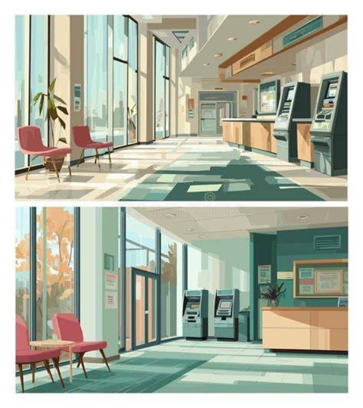 Empty ATM bank customers