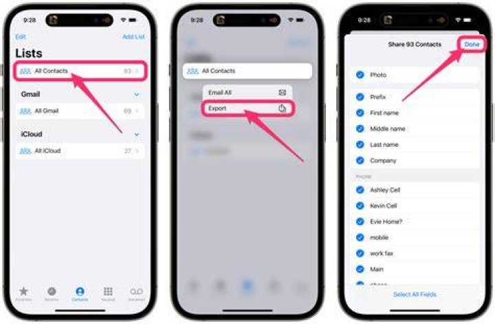 export contacts from iPhone export contacts from iPhone