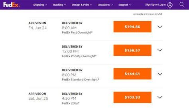 FedEx overnight shipping cost