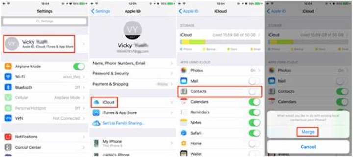 How to transfer contacts from iPhone to iPhone