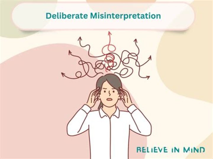 It means a deliberate misinterpretation of the concept