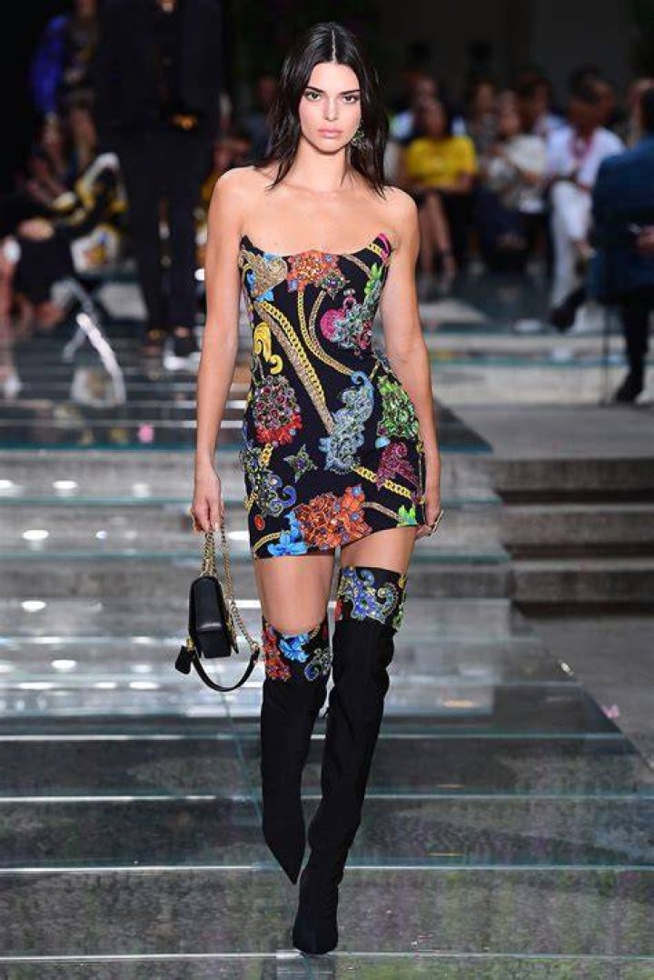 Kendall Jenner walking the VS runway for the first time. (Source: Kendall’s Instagram)