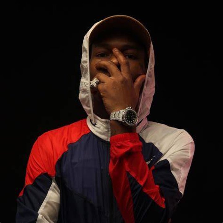 Lud Foe wears Nike track jacket at the BET Awards.