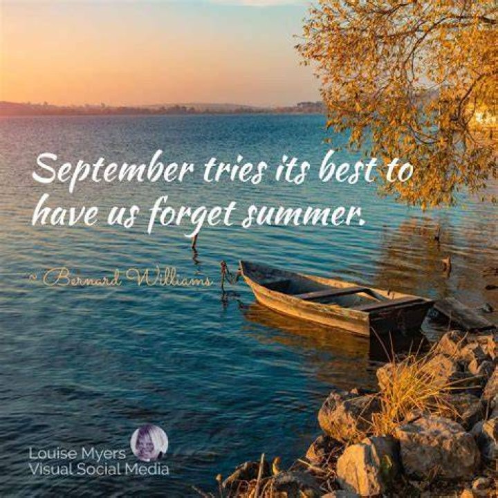 September sayings September sayings