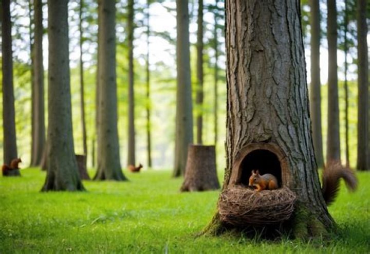 Squirrel in the environment Squirrel in the environment