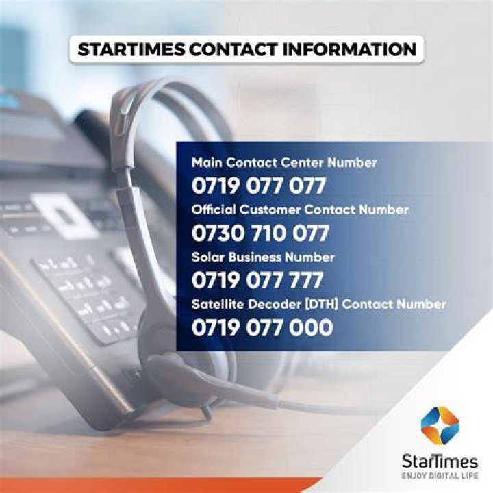 Startimes contact us Startimes contact us