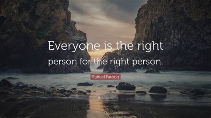 The Right Person