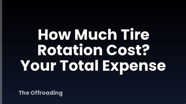 tire rotation expense
