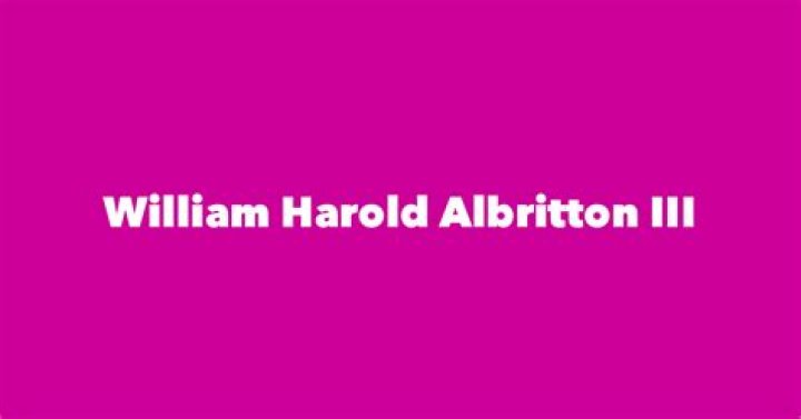 William Harold Albritton III